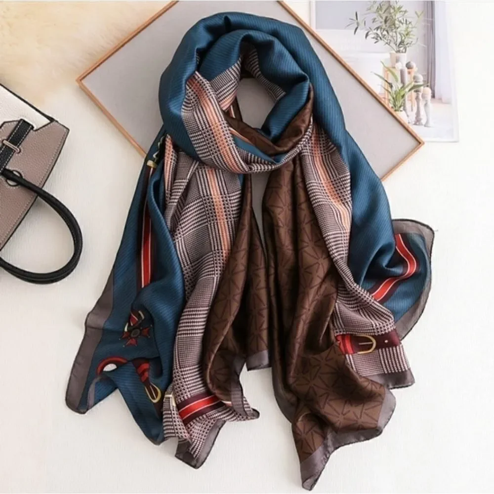 Women Satin Silky Long Scarf/Shawl Body Wrap